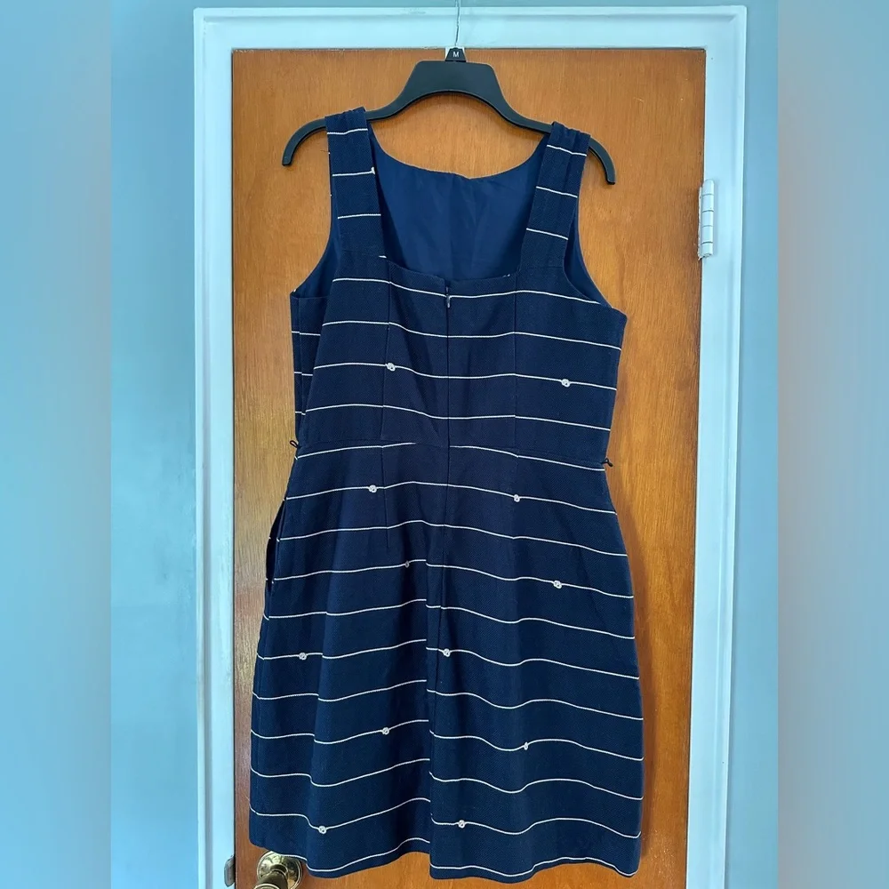 The Limited Navy and Cream Striped Midi Dress - Picture 3 of 6